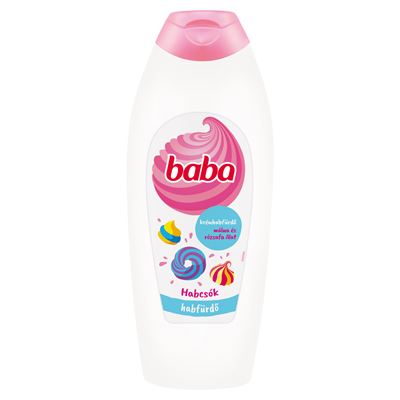 baba Habcsók krémhabfürdő málna és rózsafa illat 750 ml
