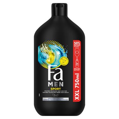 Fa Men Sport tus- és habfürdő élénkítő citrusos illattal 750 ml