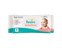 Pampers Törlőkendő Sensitive Plastic Free 52 db
