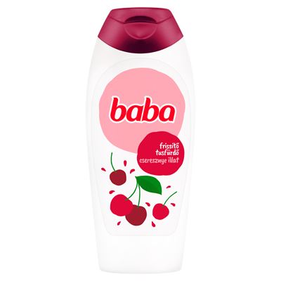baba frissítő tusfürdő cseresznye illattal 400 ml