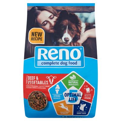 RENO teljes értékű állateledel felnőtt kutyák számára marhával és zöldségekkel 8 kg