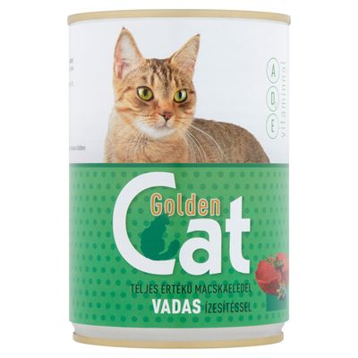 Golden Cat teljes értékű macskaeledel vadas ízesítéssel 415 g