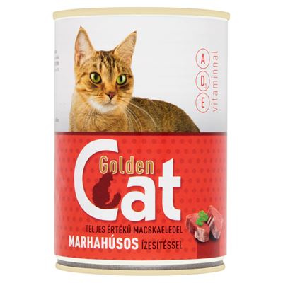 Golden Cat teljes értékű macskaeledel marhahúsos ízesítéssel 415 g