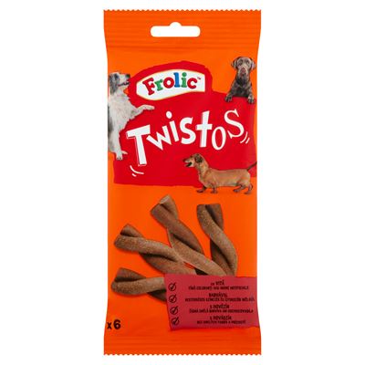 Frolic Twistos kiegészítő állateledel felnőtt kutyák számára marhával 6 db 105 g
