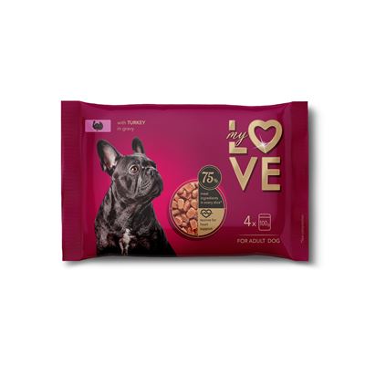 my LOVE Teljes Értékű Kutya Alutasak Pulykával (4×0,1 kg), 0,4 kg