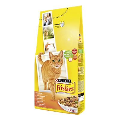 Friskies Purina csirkével és hozzáadott zöldségekkel száraz macskaeledel 1,7 kg