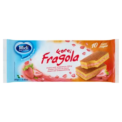 Midi Farcifragola péksütemény földiepres töltelékkel 10 db 280 g