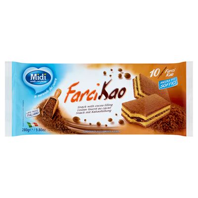 Midi FarciKao Péksütemény Zsírszegény Kakaós Töltelékkel 10 x 28 g