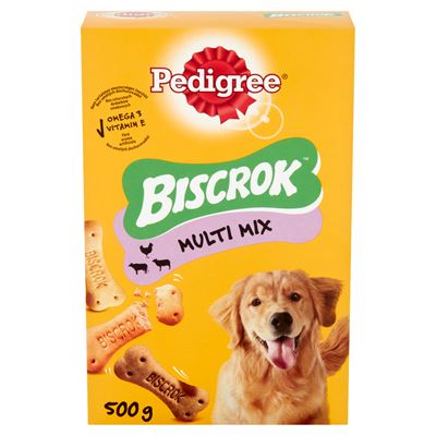 Pedigree Biscrok Multi Mix csirke-marha-bárány kiegészítő állateledel felnőtt kutyák számára 500 g