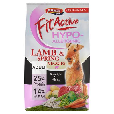 Fitactive Panzi Fit Active Adult Hypoallergenic bárány teljesértékű eledel felnőtt kutyák részére 4 kg