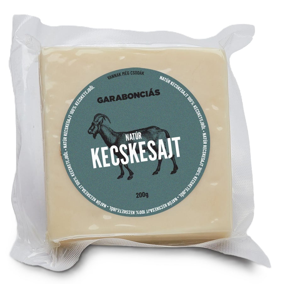 Garabonciás Érlelt natúr félkemény kecskesajt