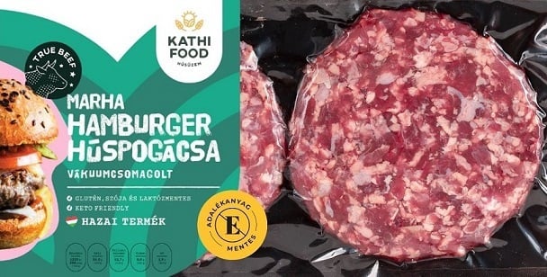 Magyar tarka növendék marha hamburger húspogácsa