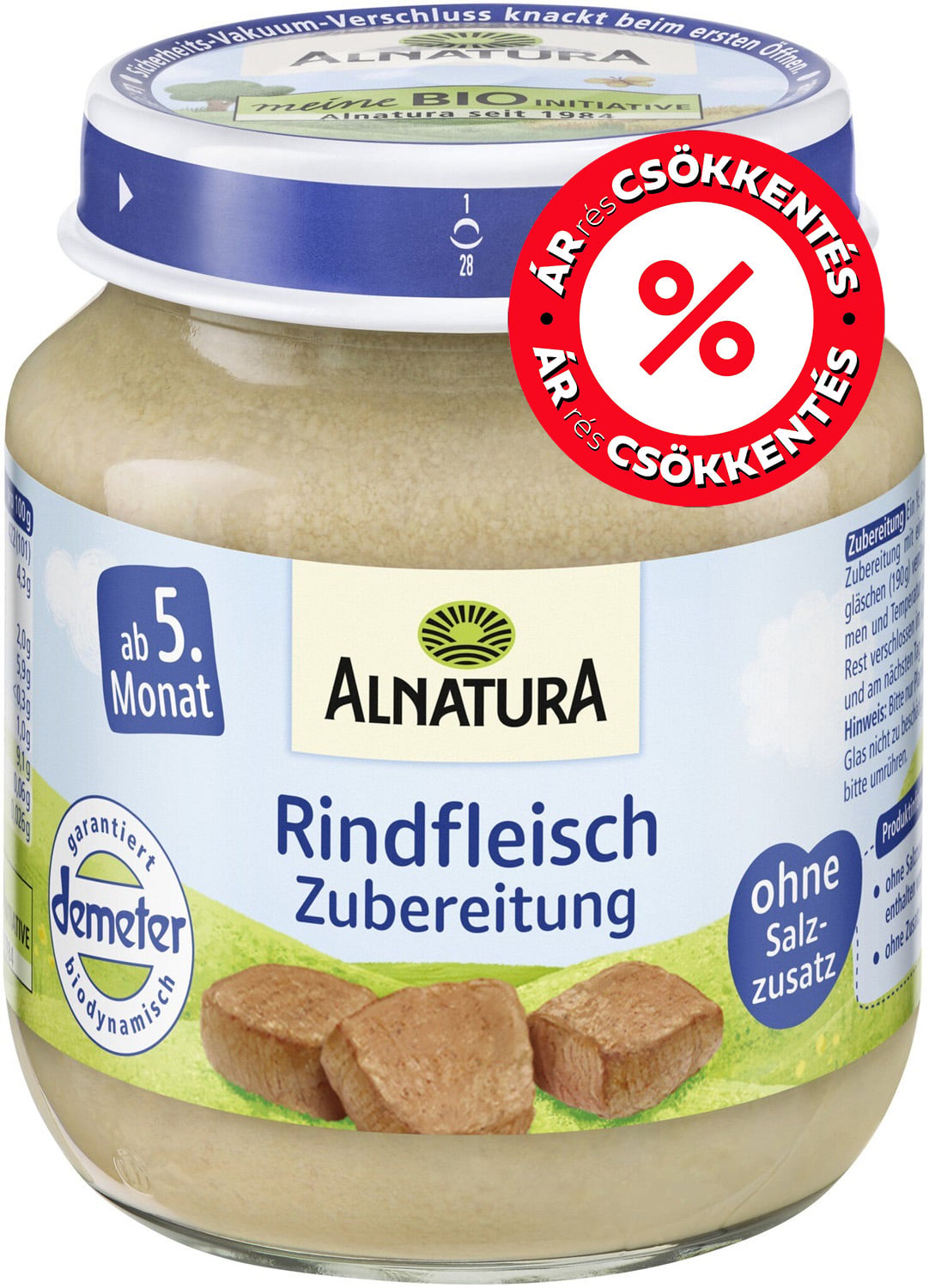Alnatura BIO marhahús pép 5 hónapos kortól