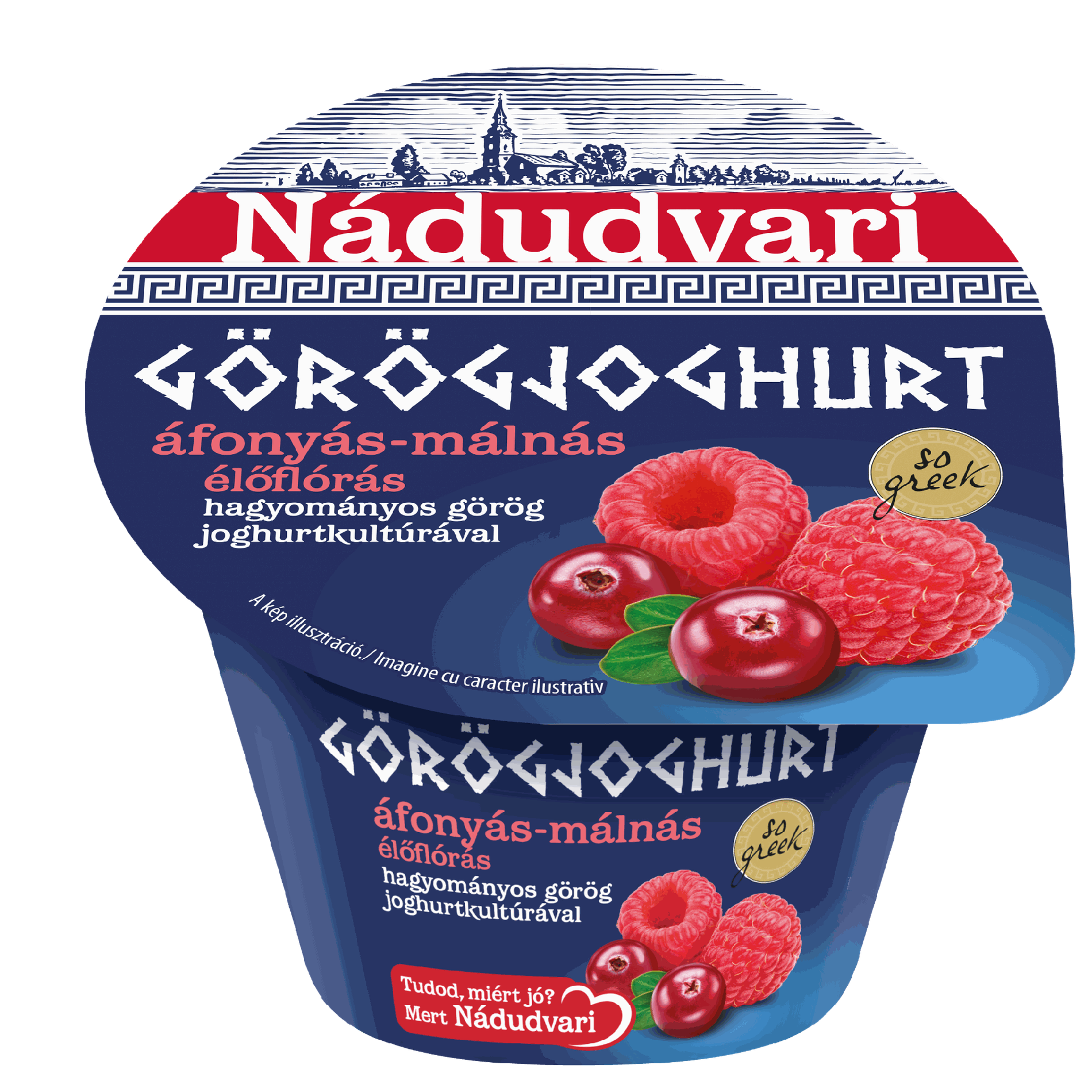 Nádudvari görögjoghurt áfonya-málna