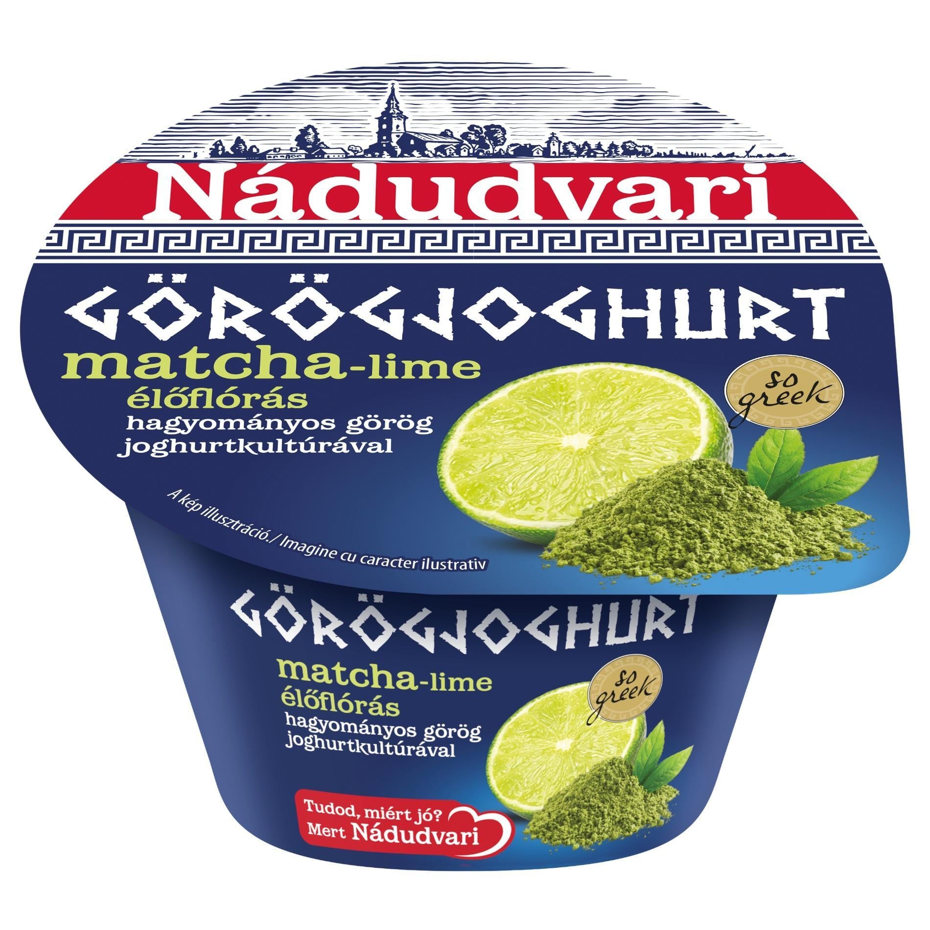 Nádudvari Görögjoghurt matcha-lime 10%