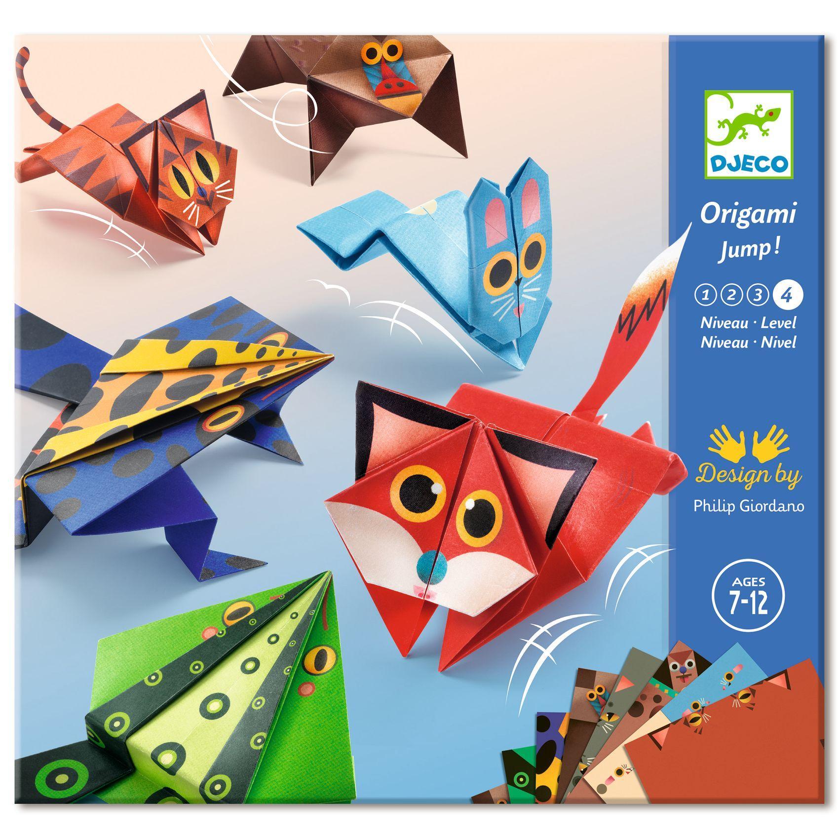 Djeco Origami - Ugró állatok - Jumping animals