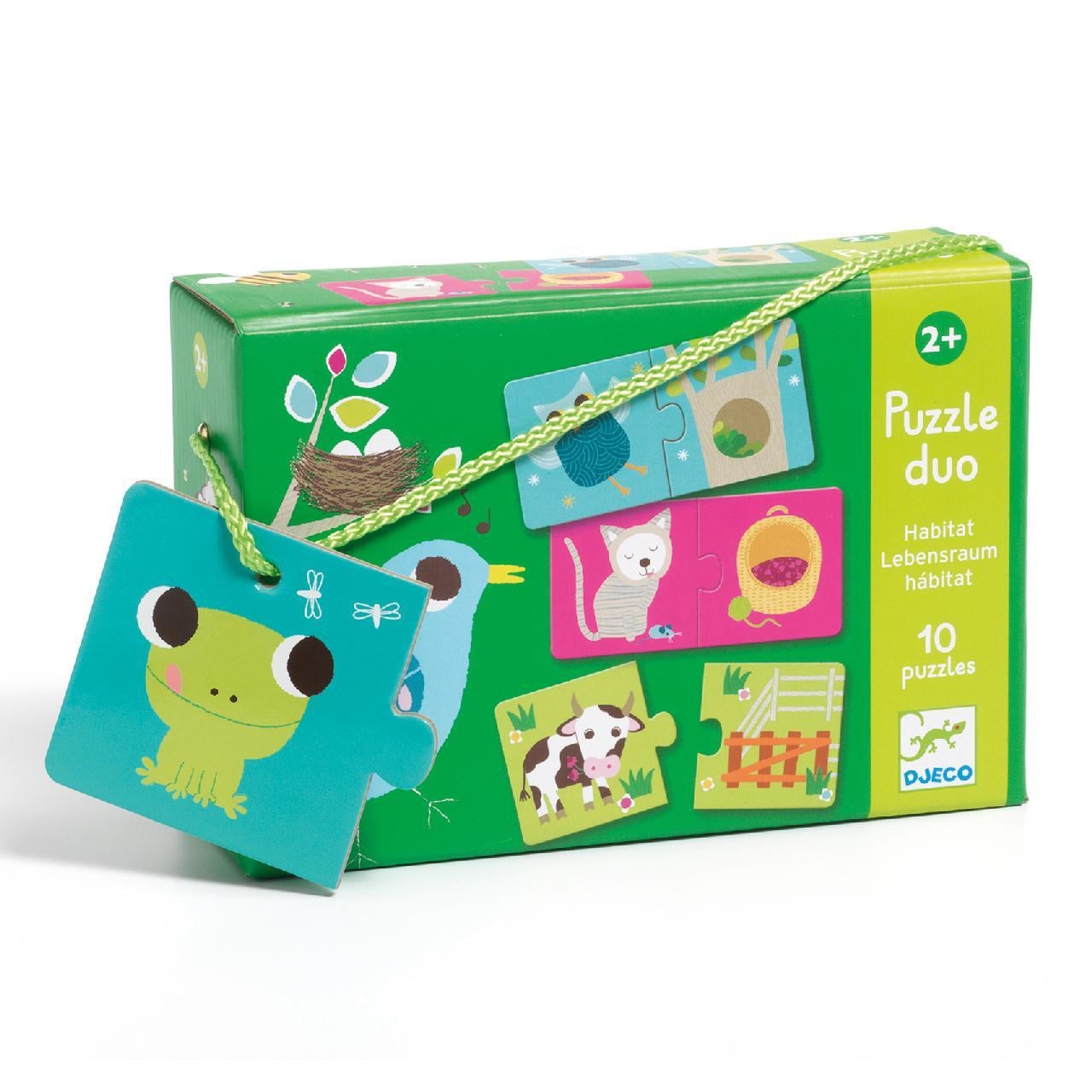 Djeco Párosító puzzle - Ki hol lakik