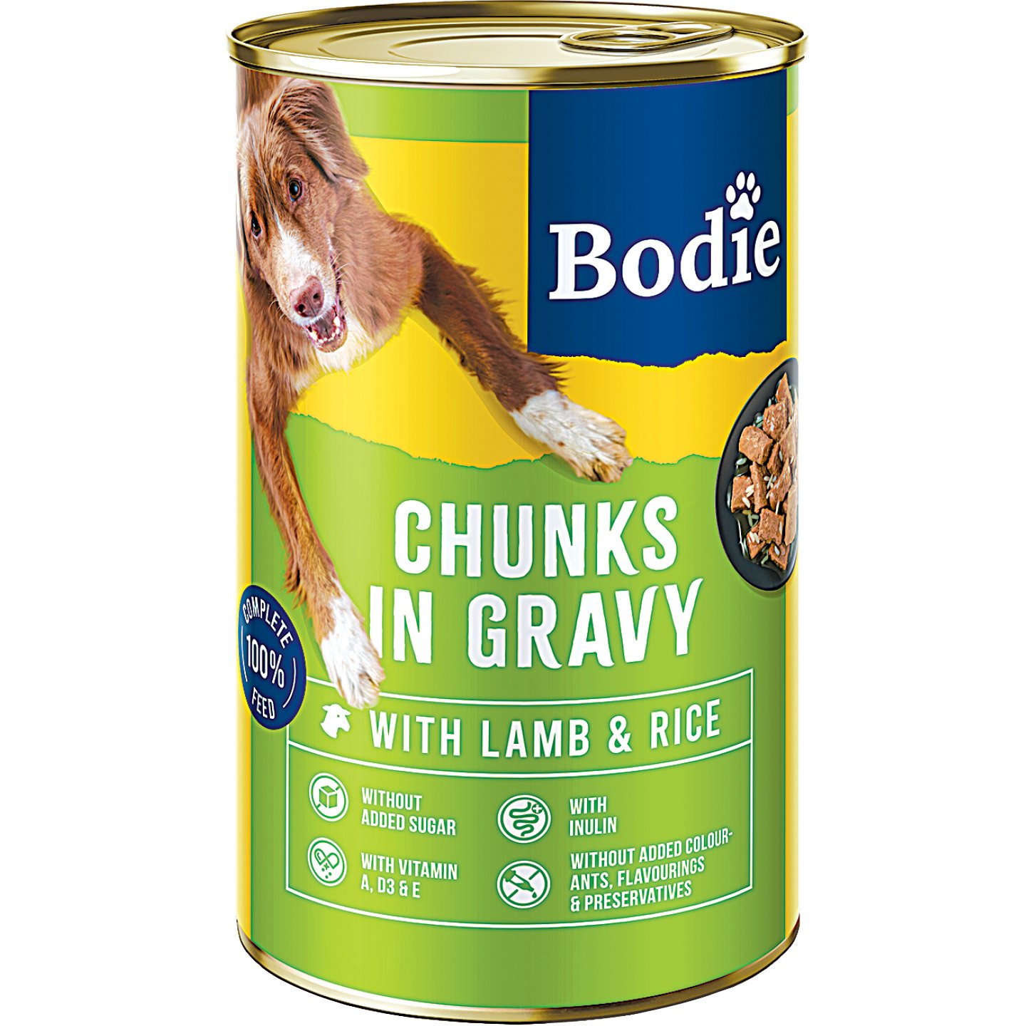 Bodie Kutyaeledel Báránnyal-Rizzsel