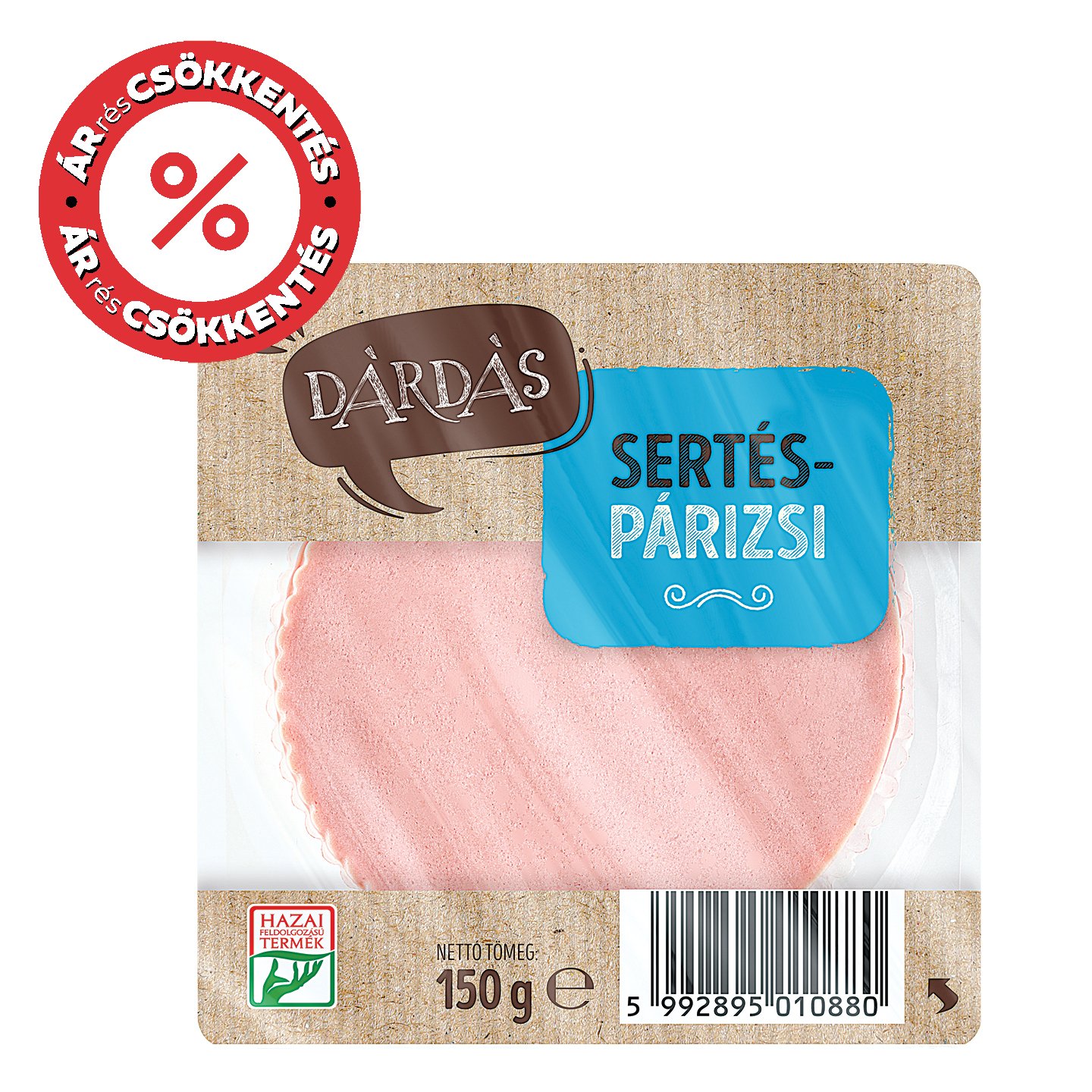 Dárdás Natúr Sertéspárizsi