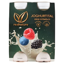 Real Nature joghurtital erdeigyümölcsös 4 x 100 g
