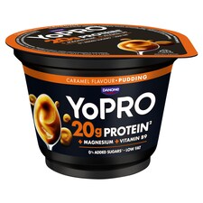 YoPro UHT karamellizált tejdesszert magnéziummal, folsavval és édesítőszerekkel 200 g