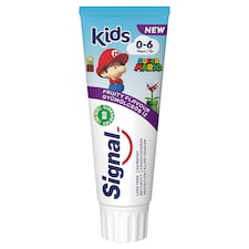 Signal Kids Super Mario gyümölcsös ízű fogkrém 0-6 év 75 ml