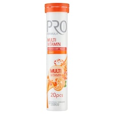 Pro Formula Multivitamin narancsízű, étrend-kiegészítő pezsgőtabletta 20 db 80 g