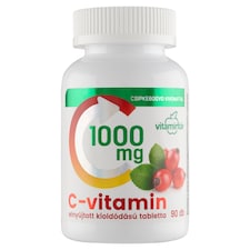 Vitamintár C-vitamin 1000 mg elnyújtott kioldódású tabletta csipkebogyó kivonattal 90 x 1,56 g