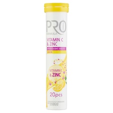 Pro Formula citromízű pezsgőtabletta cinkkel és C-vitaminnal 20 db 80 g