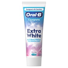 Oral-B Complete Extra White Fogkrém Antibakteriális Cinkkel, {volumeLoc}] ml