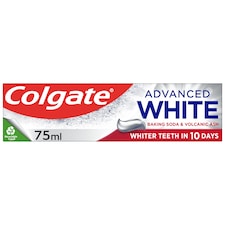 Colgate Advanced White fogkrém szódabikarbónával és vulkáni hamuval 75 ml