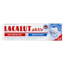 Lacalut aktiv gum protection & gentle white fogkrém 75 ml