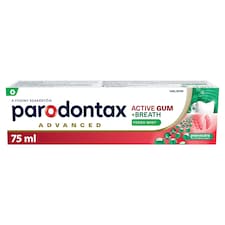 Parodontax Advanced Active Gum + Breath Fresh Mint fluoridos fogkrém 75 ml