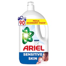 Ariel Sensitive Skin Folyékony Mosószer, 4.05 l, 90 Mosáshoz