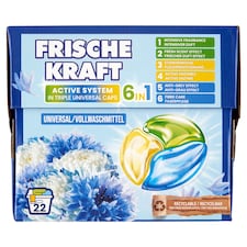 Frische Kraft 6 az 1-ben univerzális mosókapszulák 22 mosás 374 g