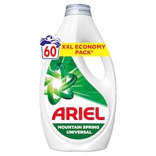 Ariel Mountain Spring Universal Folyékony Mosószer, 2.7 l, 60 Mosáshoz