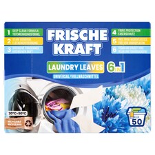 Frische Kraft 6 in 1 teljes mosószer mosólapok 50 mosás 200 g