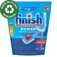 Finish Powerball Power All in 1 Citrom mosogatógép tabletta 110 db 1,76 kg