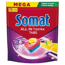 Somat All in One Extra Lemon & Lime mosogatógép tabletta 75 db
