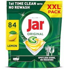 Jar Original Mosogatókapszula, Lemon, , 84 Mosogatókapszula, Újramosogatás Nélkül