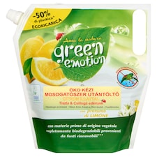 Green emotion öko kézi mosogatószer utántöltő citrom illattal 1000 ml