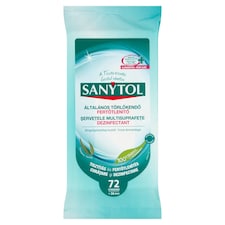 Sanytol fertőtlenítő általános törlőkendő 72 db
