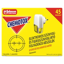 Chemotox illatmentes elektromos szúnyog- és tigrisszúnyog irtó folyadékos készülék 27 ml