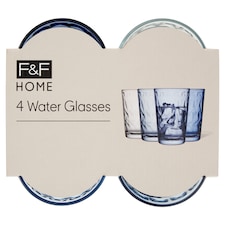 F&F Home Shades of Blue vizespohár 295 ml-es 4 db