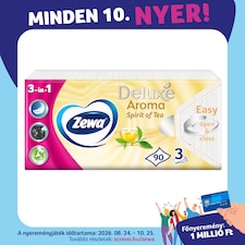 Zewa Deluxe Spirit of Tea illatosított papír zsebkendő 3 rétegű 90 db