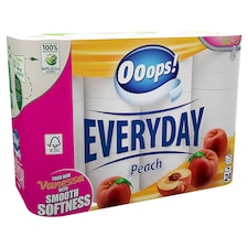 Ooops! Everyday Peach toalettpapír 3 rétegű 24 tekercs