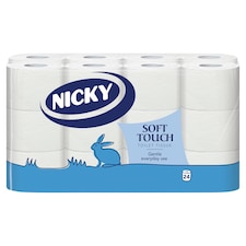 Nicky Soft Touch toalettpapír 2 rétegű 24 tekercs