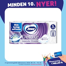 Zewa Deluxe Lavender Dreams toalettpapír 3 rétegű 8 tekercs