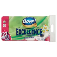 Ooops! Excellence Camomile toalettpapír 3 rétegű 16 tekercs