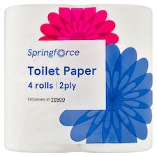 Springforce toalettpapír, 2 rétegű, 4 tekercs